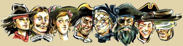 Pirate Murder Mystery Party Suspects