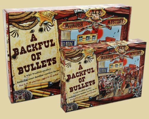 Cowbot murder mystery A Backful of Bullets - Game Boxes