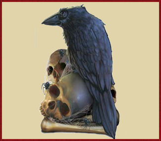 Raven and Skulls Peel