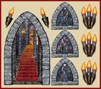 Stairway, Windoes & Torches Props