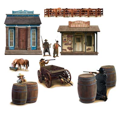 wild west shootout props