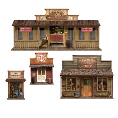 wild west town props